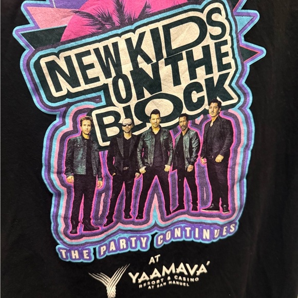 New Kids on the Block Black Graphic T-Shirt Size L - Picture 4 of 7